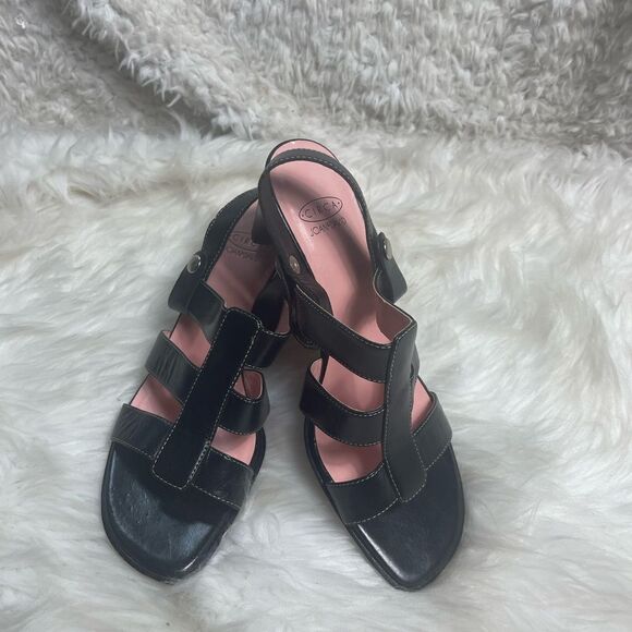 Circa Joan & David leather strappy sling back sandals SZ8M - Picture 3 of 10